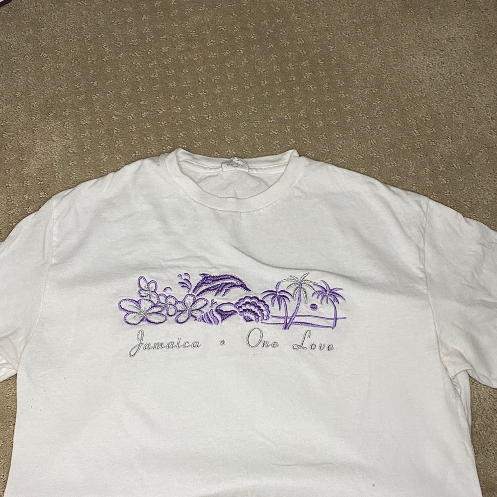 beach theme short-sleeve shirt